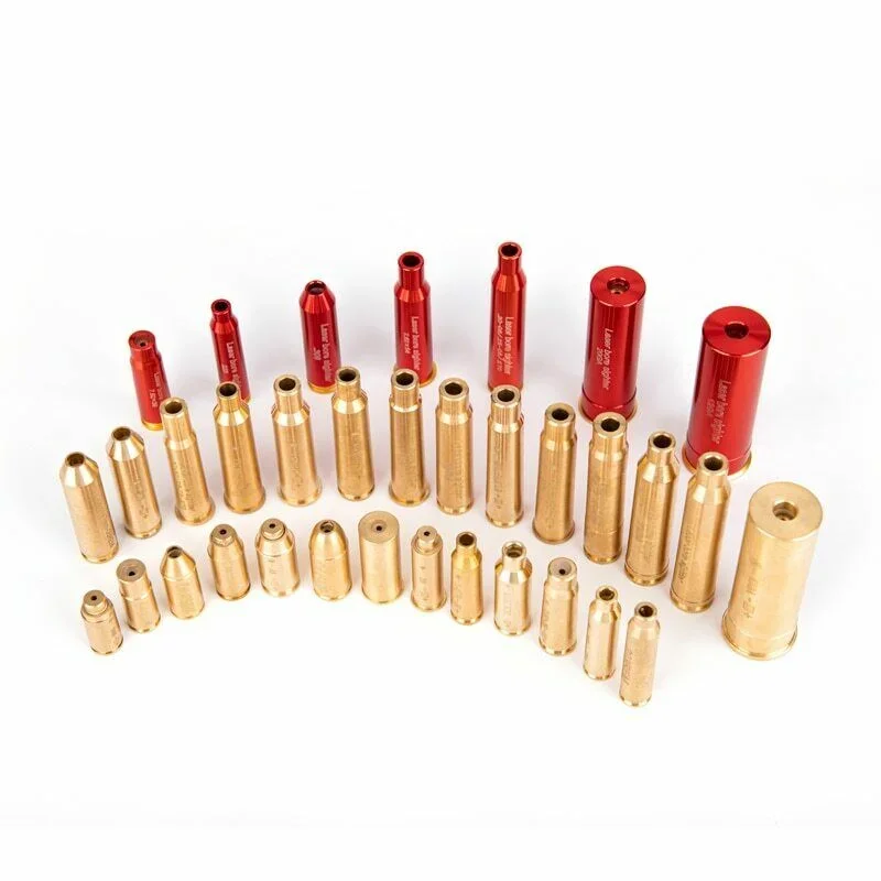 Brass Tactical Red Laser Bore Sighter For 9MM/.223/.308/7.62/.40/.45 Caliber