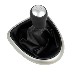 6 Speed Gear Shift Knob And  PU Leather Boot For NISSAN QASHQAI J10 2006 2007 2008 2009 2010 2011 2012 2013