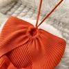 YuooMuoo Chic Fashion Sexy Package Hips Split Knitted Summer Dress 2025 Women Slim Elastic Bodycon Party Dress Streetwear Outfit 6