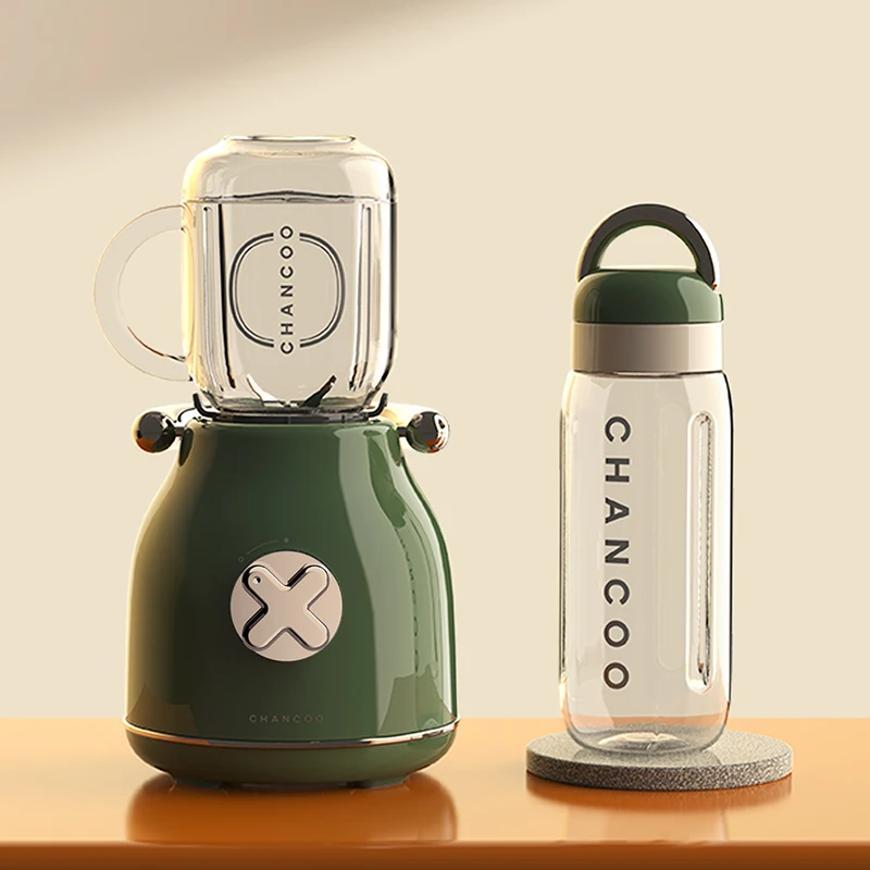 

Portable Fruit Juicer Plastic Food Grade Light Luxury Retro Double Cup Small Household Juicer Blender Vertical Kitchen Gadgets