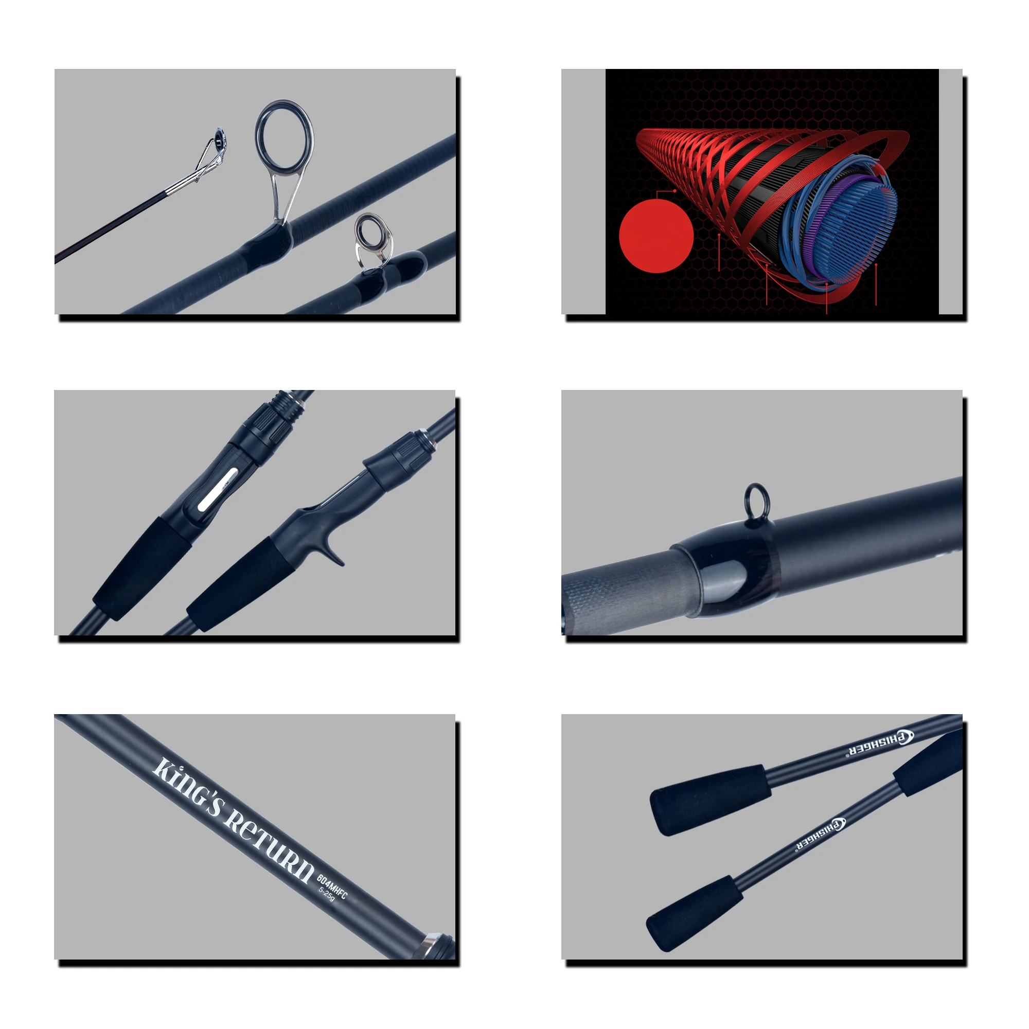 PHISHGER Spinning Baitcasting Travel Carbon Mini Goods For Fishing Rods Casting Weight 5-30g M Fast Ultralight Lure Trout Pole 5