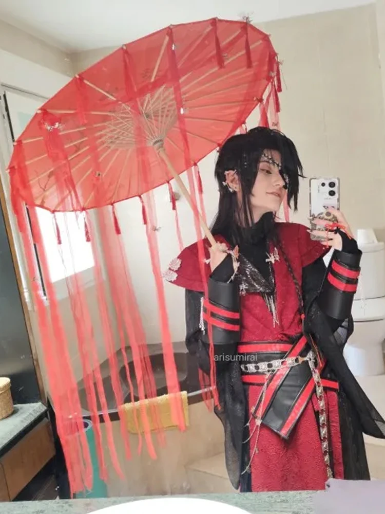 Anime cosplay props anime cosplay accessories superhero cosplay props HeavenCos Tian Guan Ci Fu Hua Cheng cosplay costume Chinese style umbrella for Halloween party