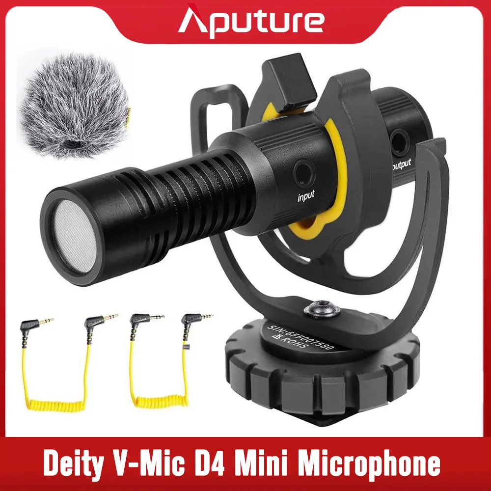 

Мини-микрофон Deity V-Mic D4 для прямой трансляции аудио и видео