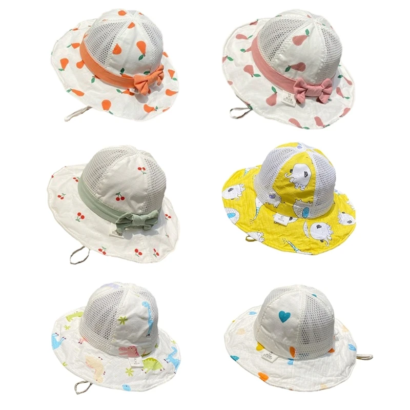 

Kids Toddler Baby Summer Bucket Hat Breathable Adjustable Fisherman Hat