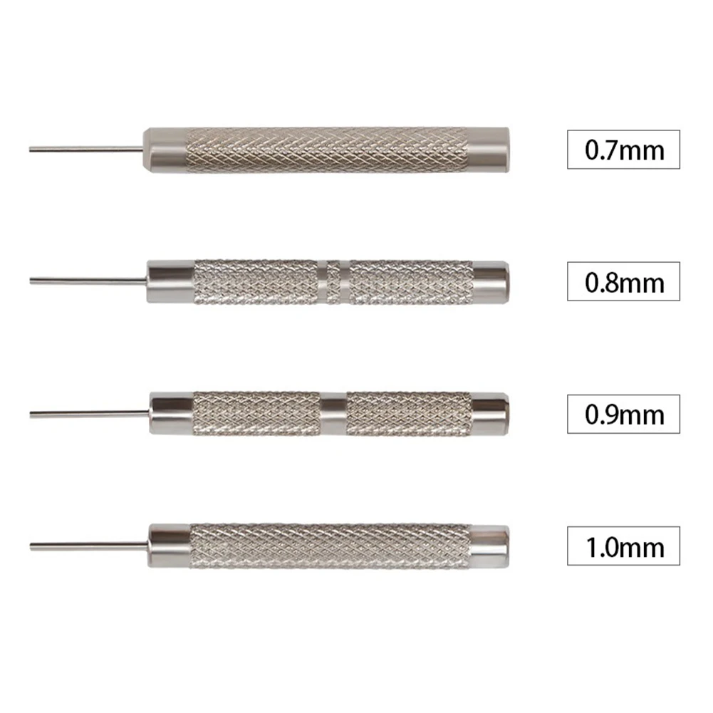 10 Pcs Iron Pin Punch 0.7-1.0mm Watch Strap Belt Bracelet Remover Adjust Gadget For Repairing Hand Manual Tools