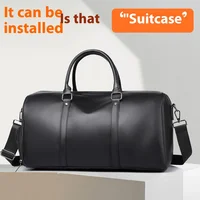 Fashionable Travel Bag Business Large Capacity Luggage Bag Fitness Handbag PU Fabric Waterproof Shoulder Bags