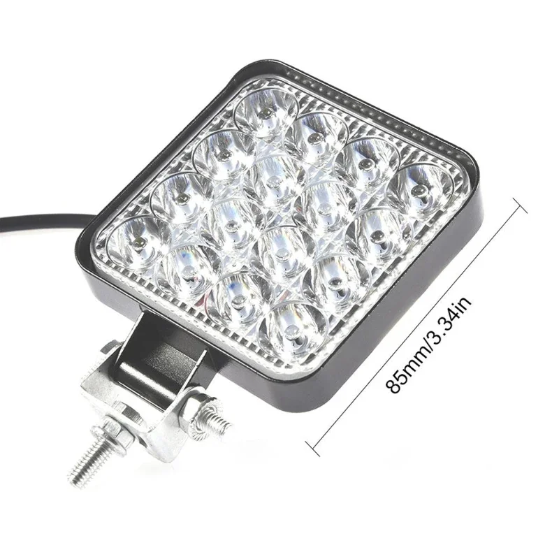 4 PCS 12V LED 라이트 바 48W 미니 LED 작업 조명 지프 트럭 4X4 자동차 SUV ATV Barra LED 헤드 라이트에 대 한 도로 스포트 라이트 끄기