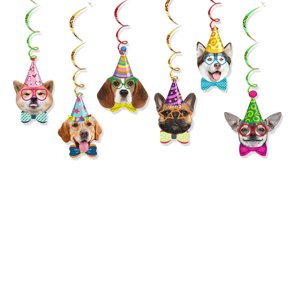 Hunde-Geburtstagsparty Banner Girlande Wirbel-Dekorationen Hunde-Ballon Husky Corgi Ballon Welpenpfoten-Knochen-Ballons Dekoration – Detail 6
