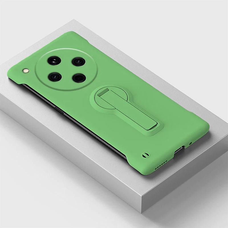 Sleek Frameless Hard PC Phone Case with Stand Functionality