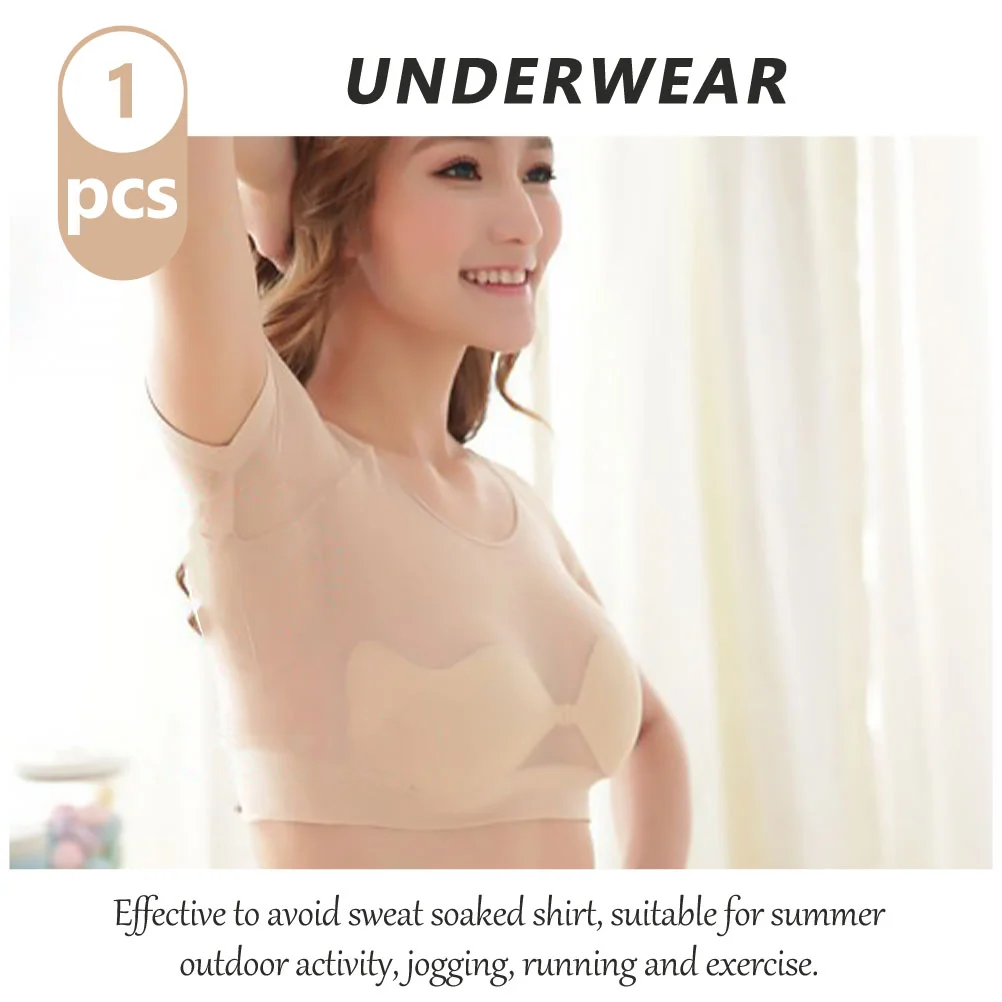 Sweat Pad Armpit Shield Birthday Gift Underarm Vest Pads Sweat-Absorbent Lady Sports Bras