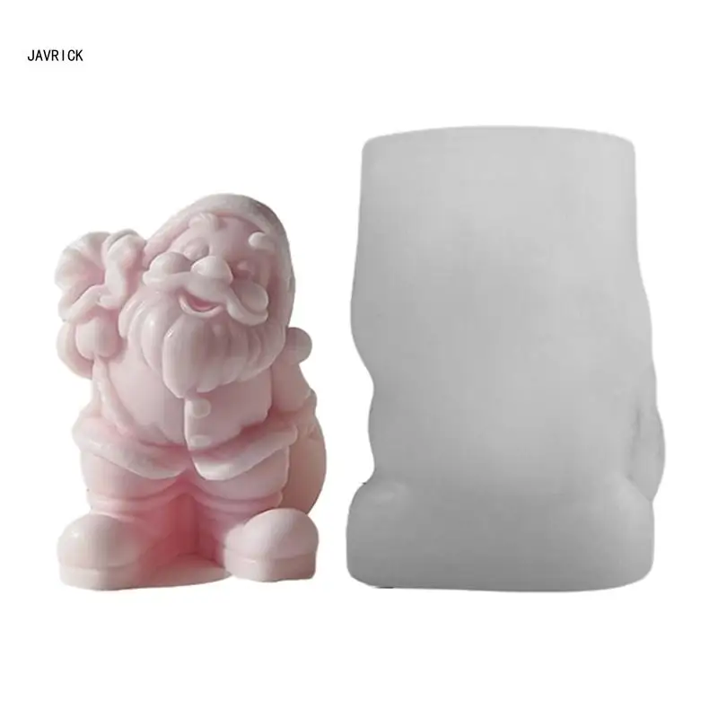 

Santa Clause Shaped Silicone Soap Mold DIY Silicone Molds Clay Mould D0LC