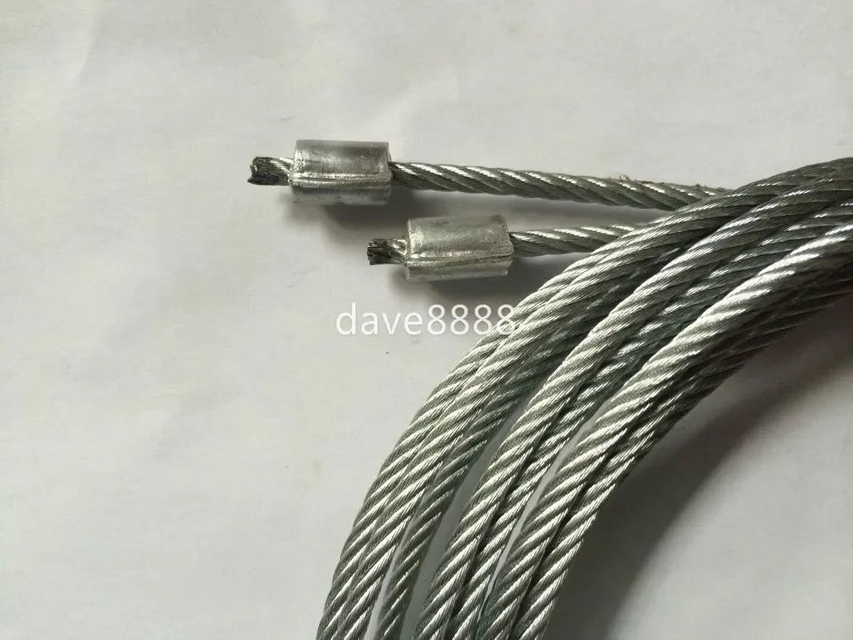 2.5mm Ideal Security SK7112 Garage Door Extension Lift Cable  Galvanized Steel Braid Cables Torsion Spring Lifting Wire Rope