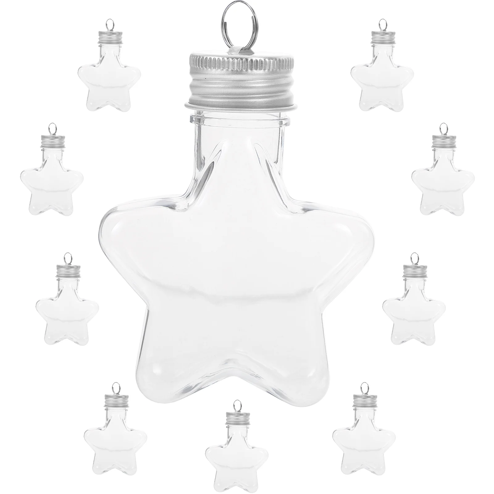10 Pcs Christmas Bottle Drink Containers Wishing Star Origami Craft Jar Decoration The Pet 2