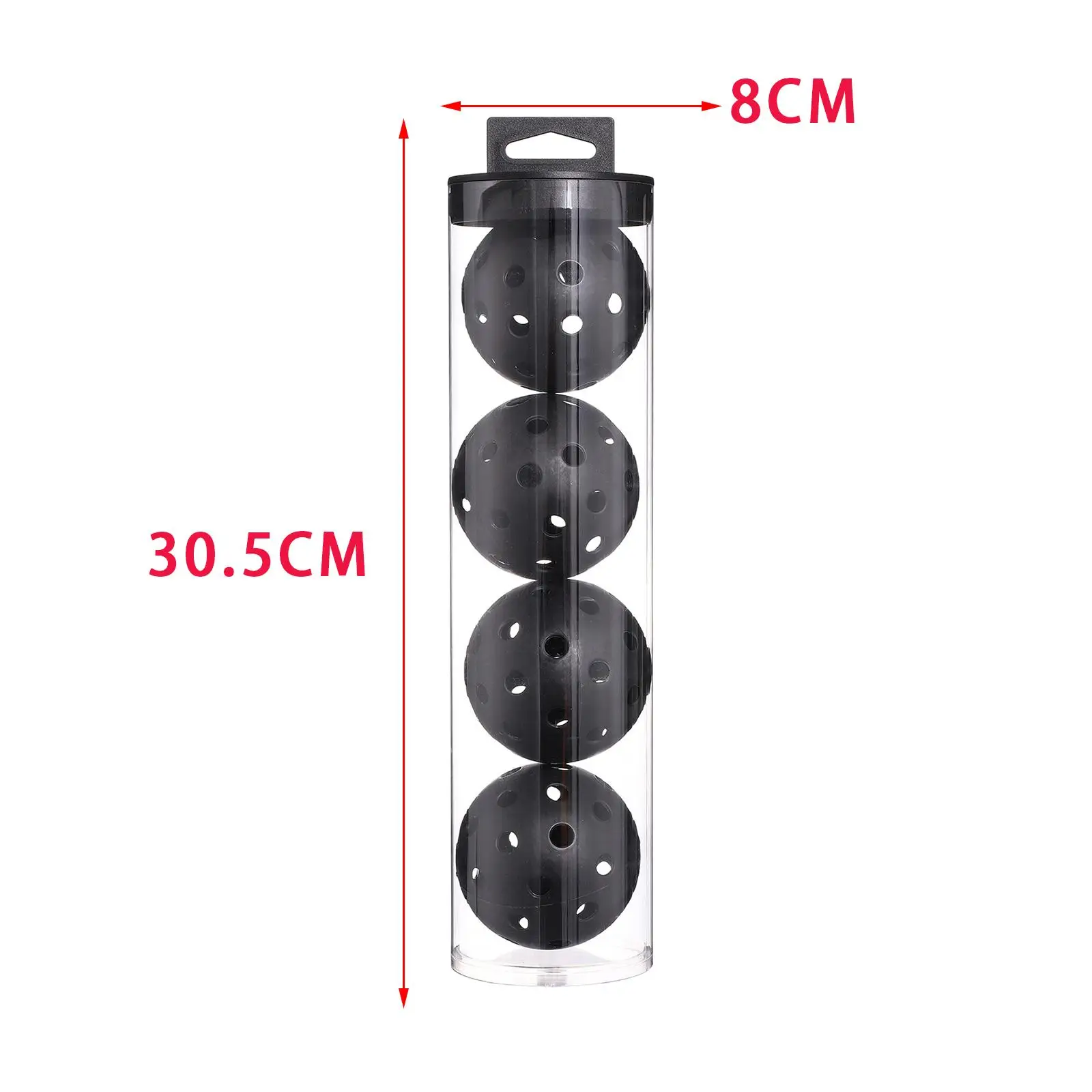 4 Pieces Pickleball Balls 74mm for Sanctioned Tournament Play Outdoor Courts