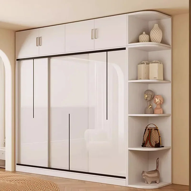 

Storage Shelve Wardrobe Luxury Doors Modern Bedroom Closet Wardrobes Minimalist Shelves Roperos Para La Habitacion Furniture