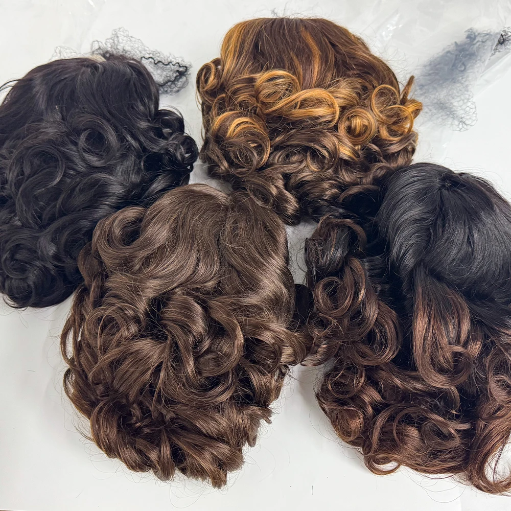 250% Density  5x5 Lace Closure Wig Short Loose Bouncy  Wig 100% Human Hair Loose Bouncy Human Hair Wig For Black Women