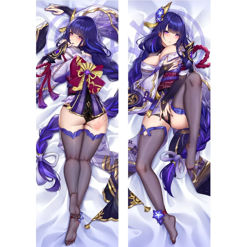 

Подушка для обнимания Raiden Shogun Ei Beelzebul Dakimakura, чехол для тела, искусственная наволочка для аниме Genshin