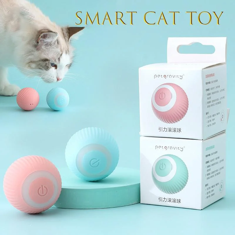 

Умные игрушки для кошек, автоматический вращающийся шар, фотоинтерактивный для кошек, тренировочные самодвижущиеся игрушки для котят, аксессуары для домашних животных