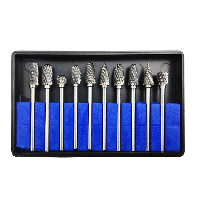 

Tungsten Carbide 3x6mm Burr Drill Bits Rotary Burrs Metal Diamond Grinding Woodworking Milling Cutters Rotary Tool For Drill Bit