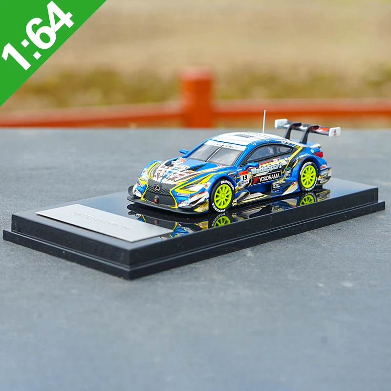 1:64 RCF 슈퍼 GT500 랠리 레이싱 합금 자동차 다이캐스트 및 장난감 차량 자동차 모델 어린이를위한 미니어처 스케일 모델 자동차 장난감