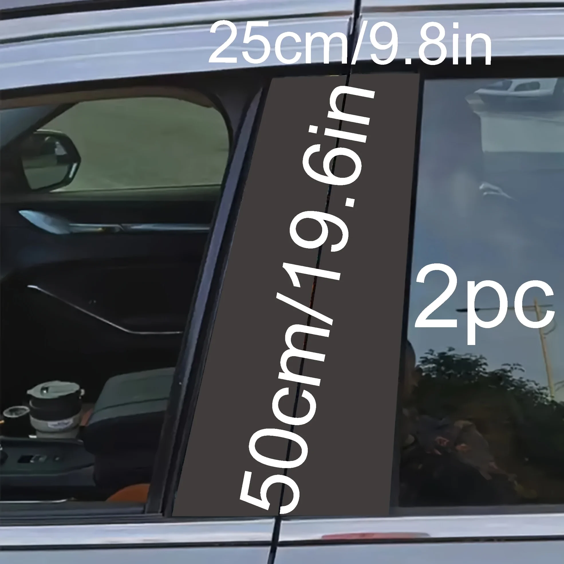 2 pieces of red cracked car stickers, durable vinyl, semi matte, easy to stick, waterproof, self-adhesive, disposable, - 2