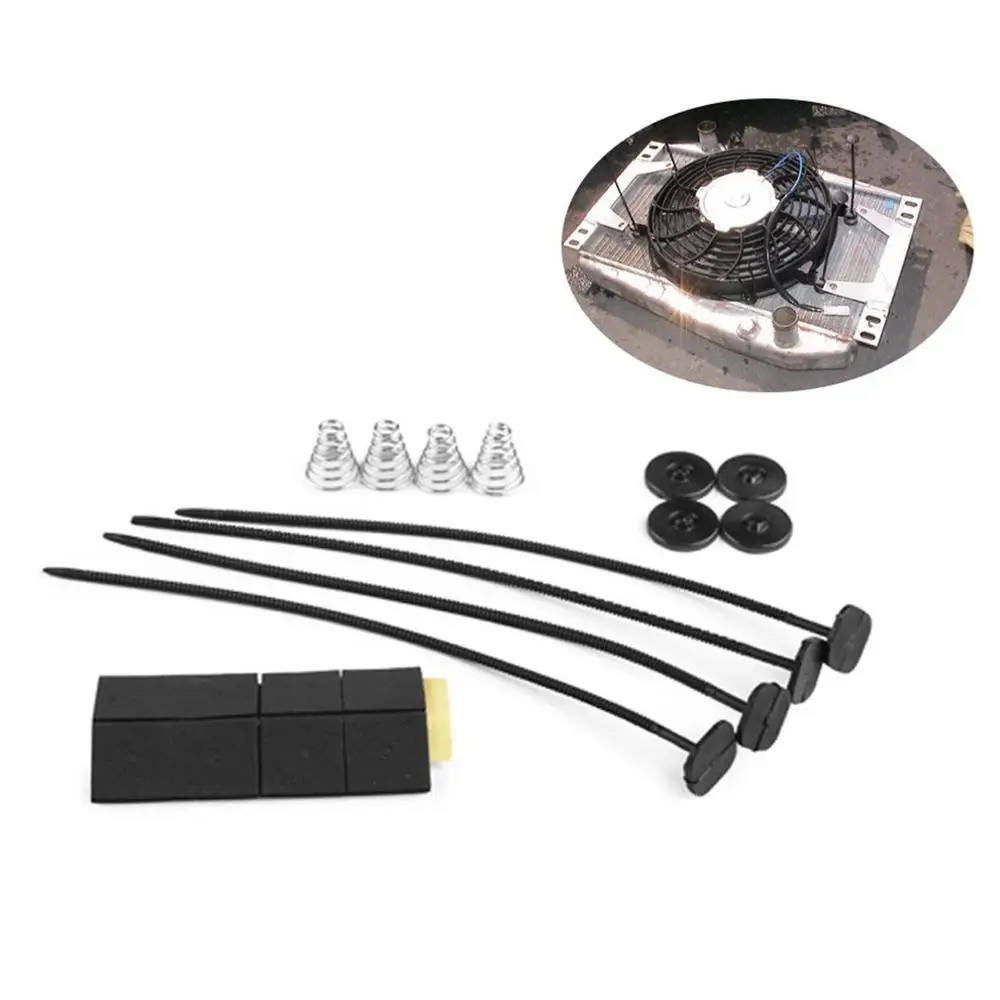 Electric Fan Car Auto Universal Electric Cooling Radiator Mounting Modified Fan Replacement Slim Pull Push Racing Electric Radiator