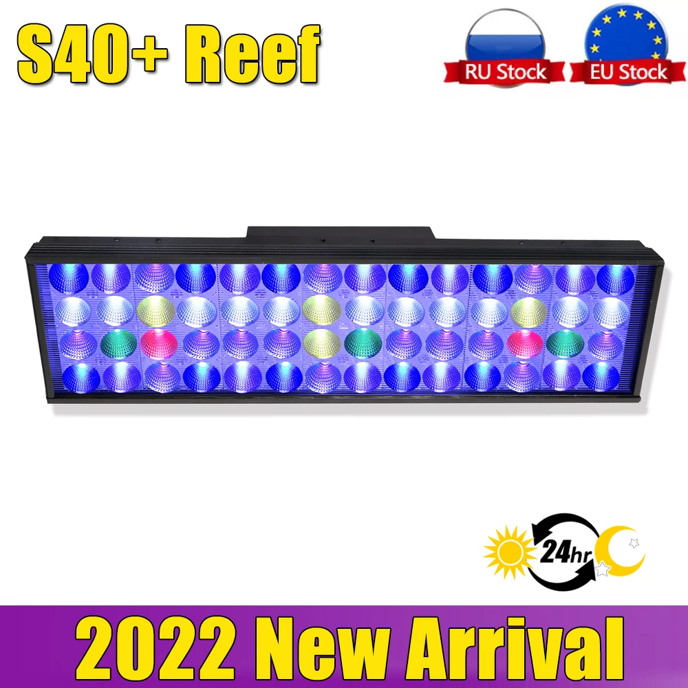 PopBloom S40+ Marine Aquarium light 90W Led Lamp Full Spectrum for 60-80cm Reef Coral SPS LPS sea water aquarium |