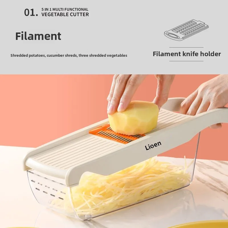 Multifunctional Slicer Shredded Potatoes and Carrots Grater Multi-functional Slicer for Household Kitchen vegetable cutter