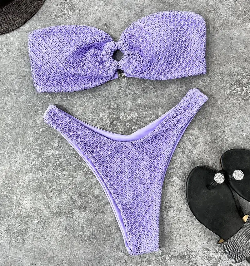 bandeau bikini set