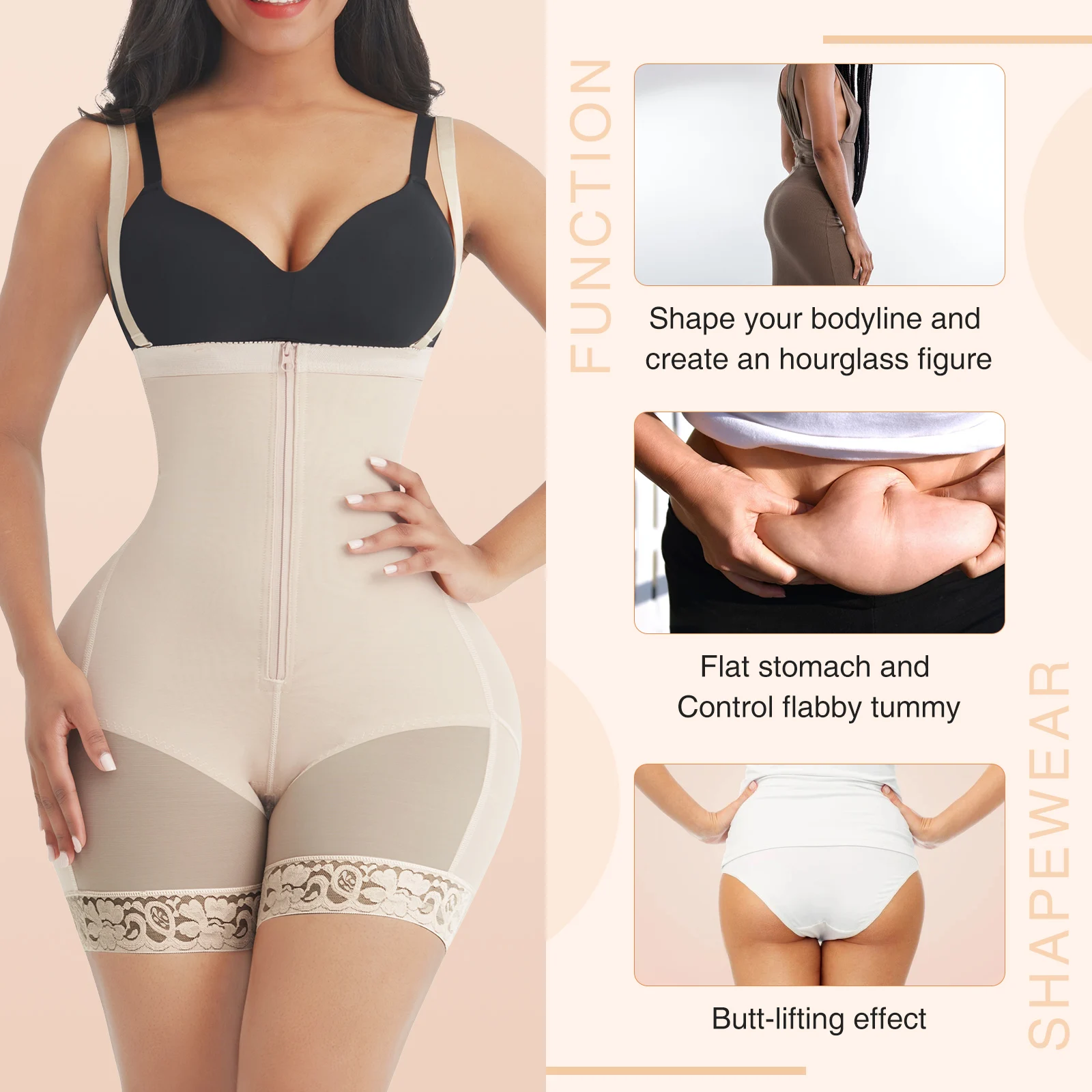Fajas Colombianas Shapewear High Compression Post-Surgical Waist Trainer Slimming Sulpting Body Shaper Bodysuit Underwear Corset shapewear workout pants