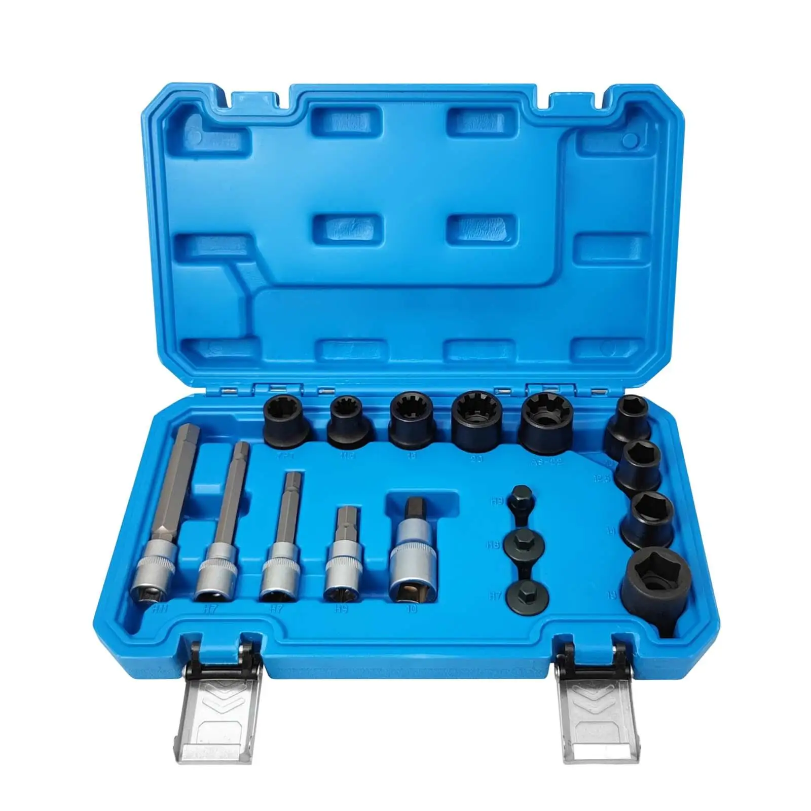 

17x Portable Brake Caliper Socket Set with Case 1/2" Drive Socket Wrench Socket Set