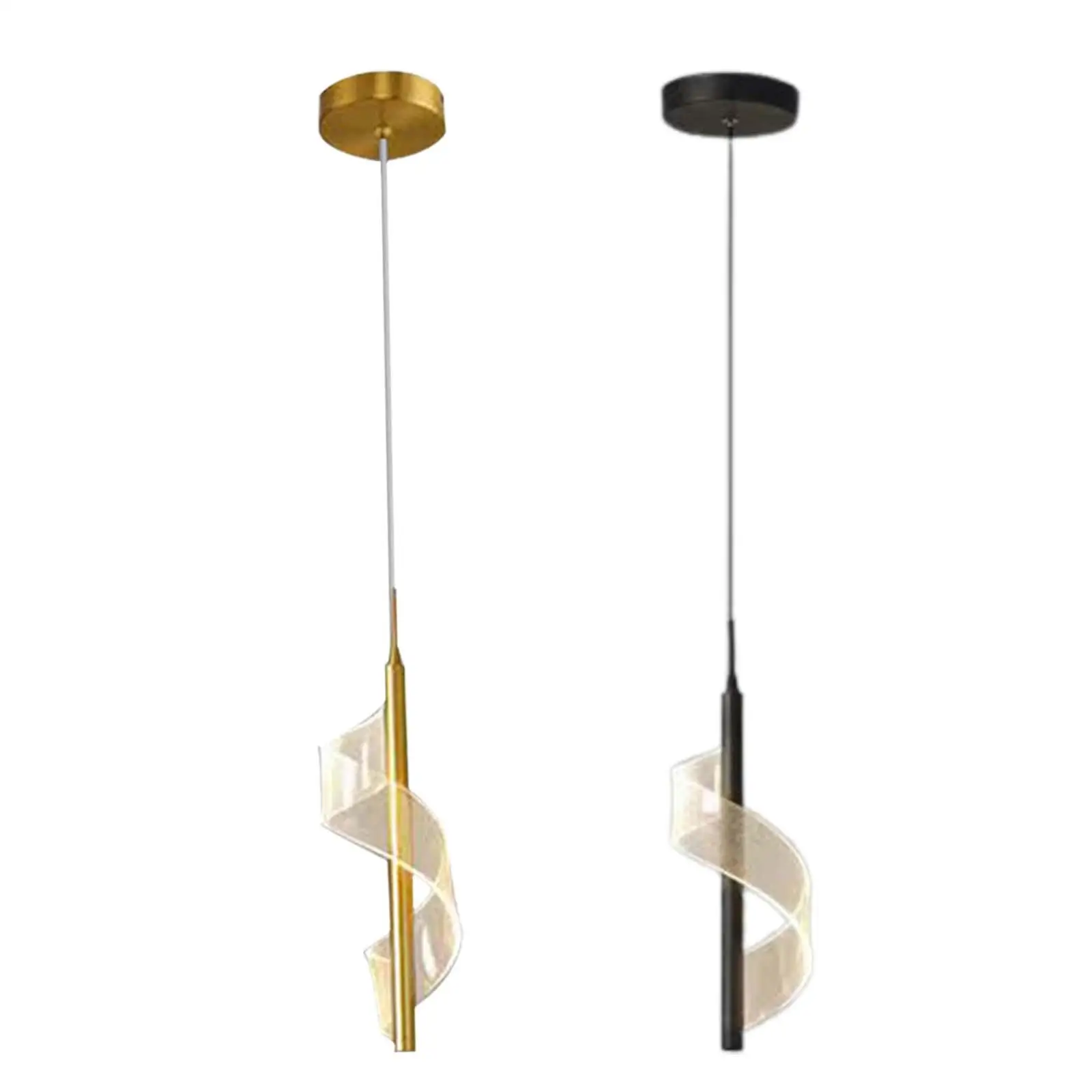 

LED Pendant Lights Chandelier Dining Room Shop Spiral Ceiling Light Fixture