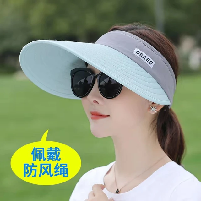 NEW Fishing Hat Sun UV Protection UPF 50+ Cotton Sun Hat Summer Women Large  Wide Brim Bob Hiking Outdoor Hats with Chain Strap - AliExpress