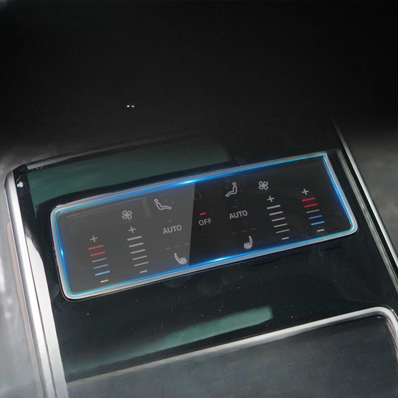 

For Audi A8L 2018 2019 2020-2022 Tempered Glass Rear Air Vents Screen Protector LCD Touch Display Film interior Car Accessories