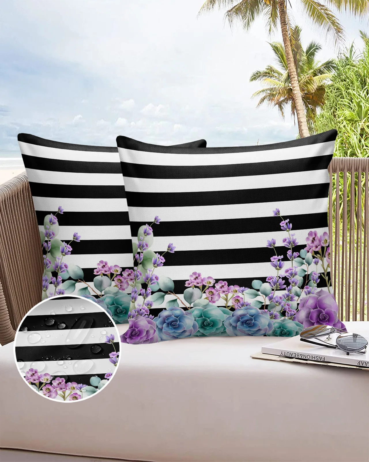 

2/4 шт., водонепроницаемые наволочки для диванных подушек