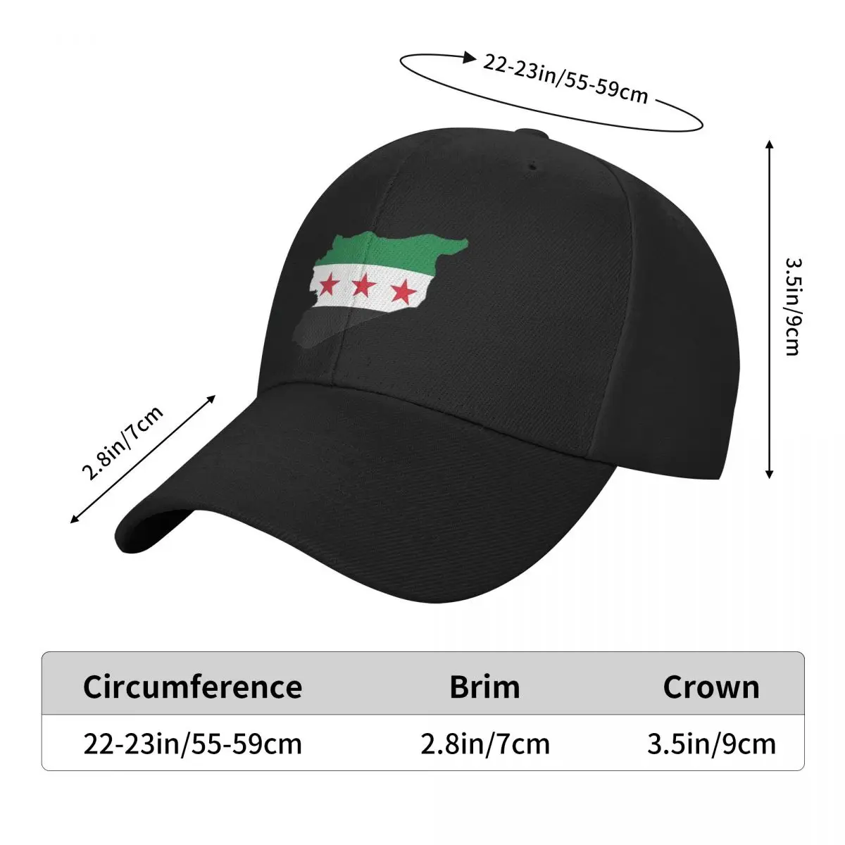 Syrian Map Baseball Cap Syria Flag Stylish Women Men Trucker Hat Breathable Design Kpop Rock Baseball Caps Birthday Gift 5