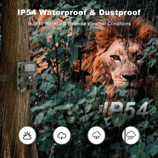 HD Wildlife Camera PIR Night Vision with 32G memory card Hunting Machine For Outdoor Camping Security Monitoring Hunting Camera 4