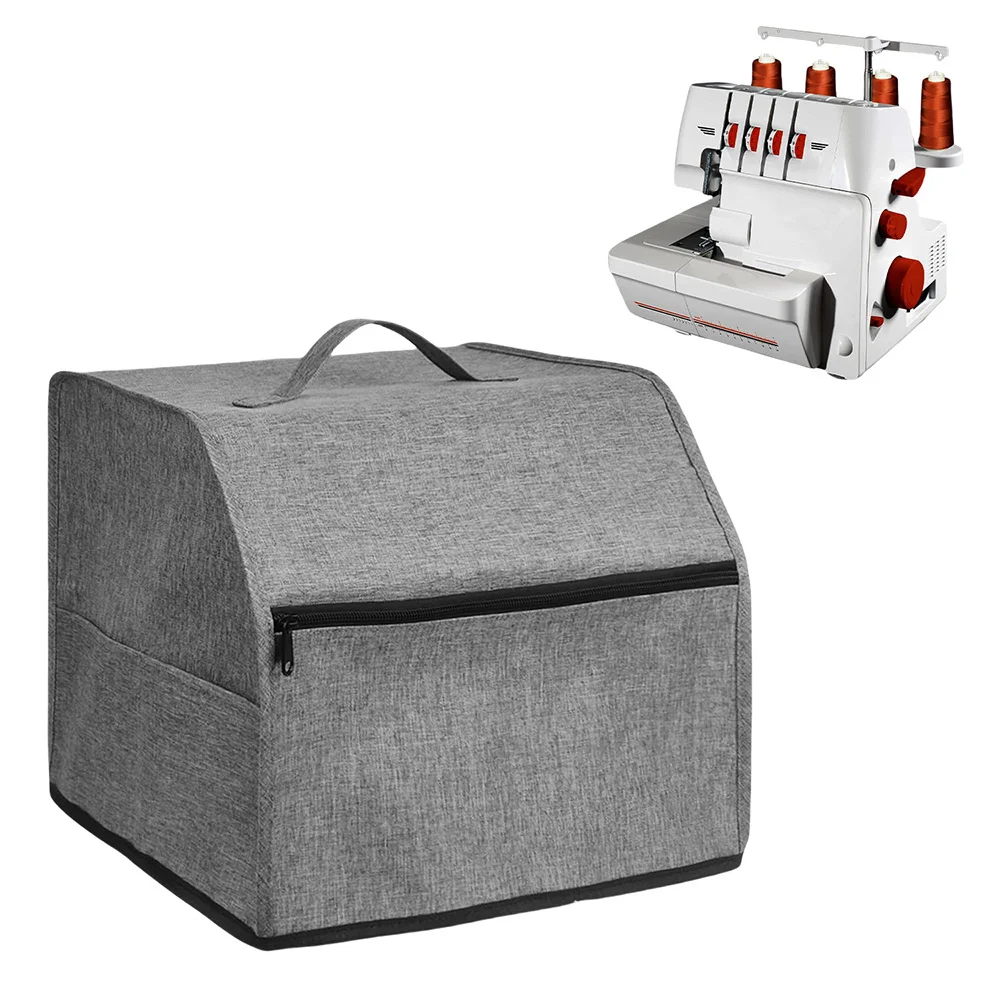 옥스포드 천 재봉틀 먼지 커버 - 액세서리 파우치가 포함된 재봉틀/오버록 머신..