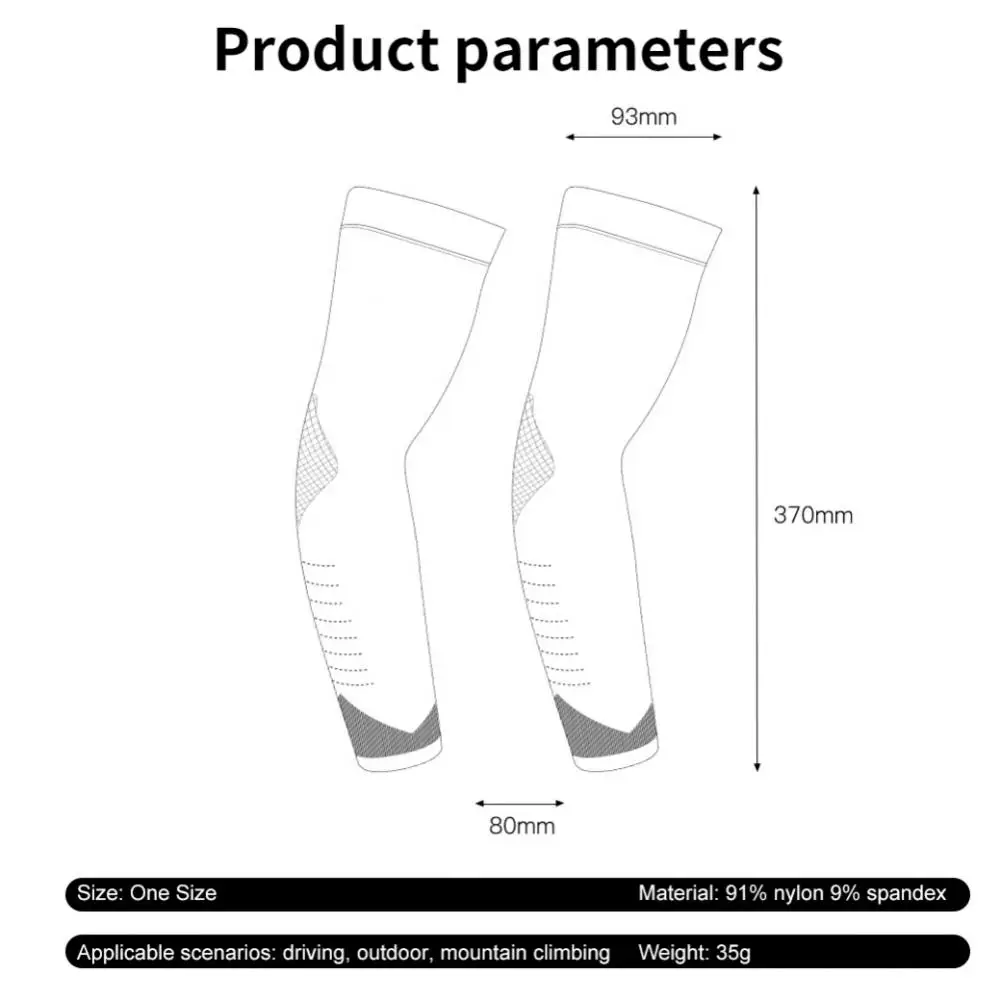 New Ice Silk Sleeves Men\'s Cycling Quick-drying Breathable Arm Sleeves UV Protection Elastic Tattoo Sleeves For Driving Fishing