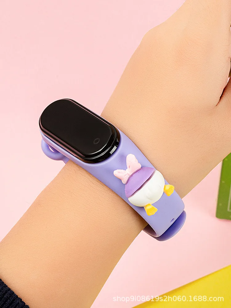 Disney Mickey Minnie Children's Watch Winnie the Pooh Sports Touch Electronic LED Waterproof Bracelet kids Watch Birthday Gifts 3