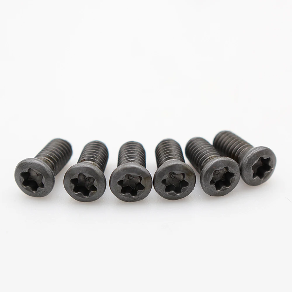 Torx parafuso m2 m2.5 m3 m4 m5 m6 torx cabeça escareada parafuso sextavado cabeça de soquete cabeça plana inserções de carboneto de parafuso cnc torno ferramenta