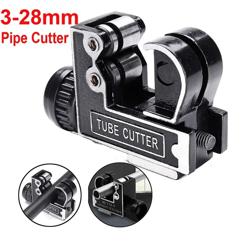 Copper Tube Cutter MINIATURE MANUAL WT-1025 3-28mm Steel and Aluminum C Cutting Tool Mini Metal Small Cutter Access