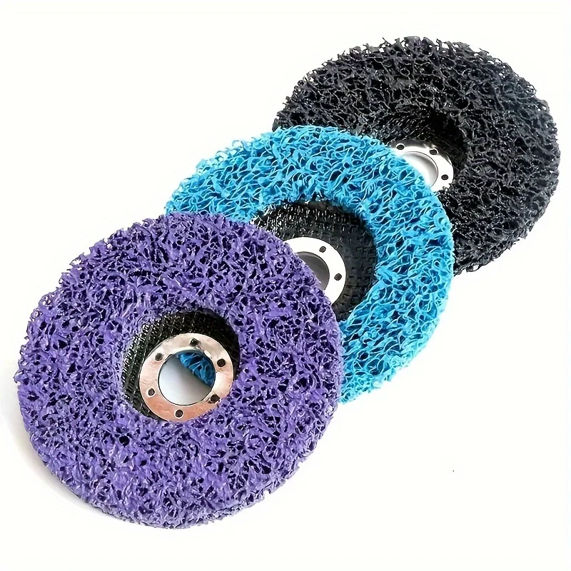 3pcs Strip Discs 4in Paint & Rust Removal Wheel for Angle Grinder