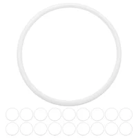 30 Pcs Plastic Rings Hoops For Crafts Dream Catcher Floral Wreath Circle Home Decor Wind Chimes Hanging Garland 1