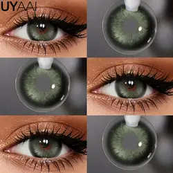Siri Green Cosmetic Contact Lenses - Vibrant PATTAYA Green Shade (Ice crystal Green)