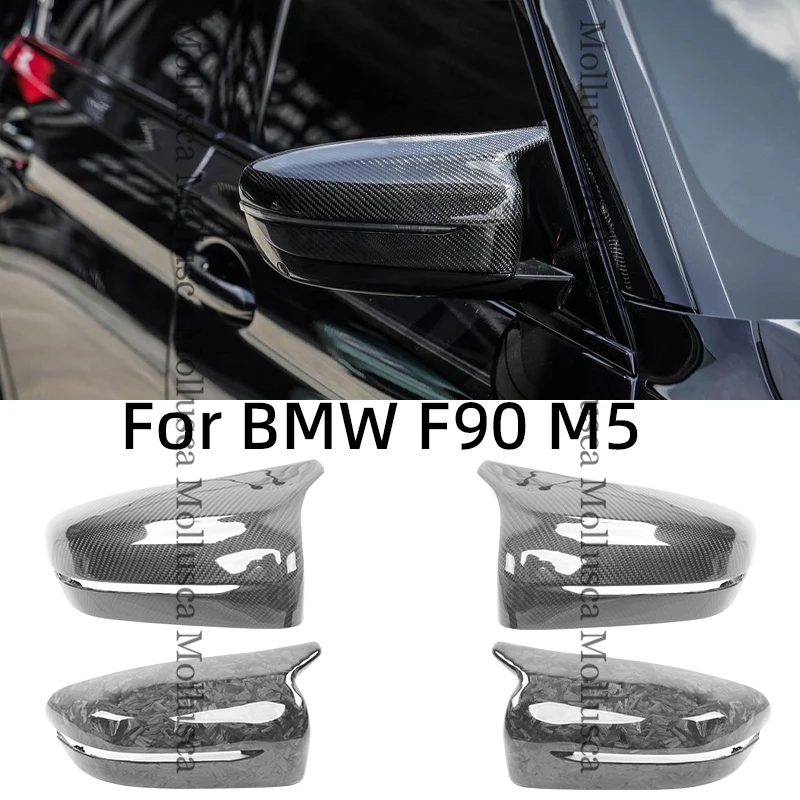 Mirror housing replacement For BMW 5 Series F90 M5 M Style carbon fiber Forged carbon -