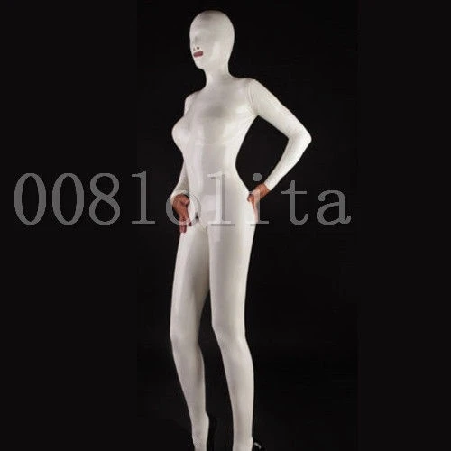 

Костюм женский, латексный, резиновый, Gummi, HandsomecWhite, полное покрытие, включая голову и ноги, размер XS ~ XXL, косплей