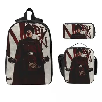 Streets Fighters Movie 2026 School bags Set for Girls Boys Pen Bags Backpack Sets with Lunch Box For School Students Daypack 1
