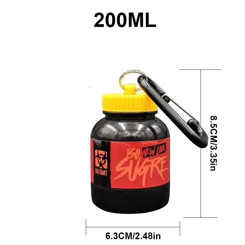Compact Leakproof Protein Powder Storage Bottle, 100ml/200ml Capacity