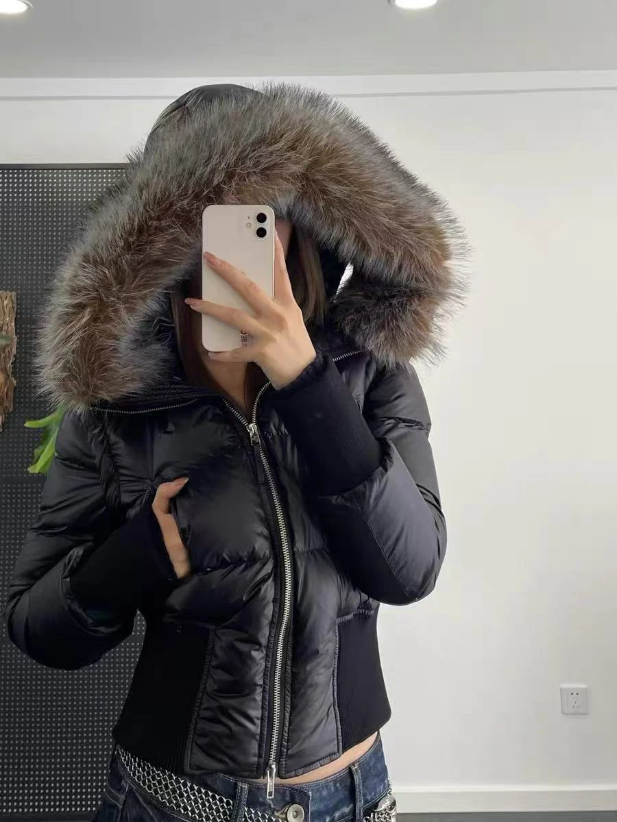 Cool Cherry winter jacket with detachable sleeves